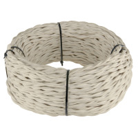 Ретро кабель витой 2x1,5 Песочный, Werkel W6452546 (1 метр)