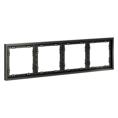 Рамка 4 местная, пластик, Титан, Voltum S70 VLS100406