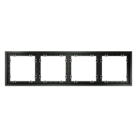 Рамка 4 местная, пластик, Титан, Voltum S70 VLS100406