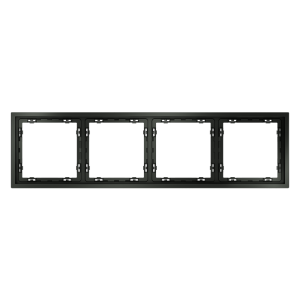 Рамка 4 местная, пластик, Титан, Voltum S70 VLS100406