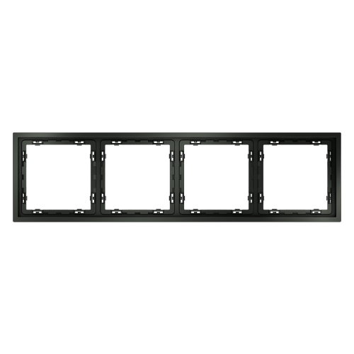 Рамка 4 местная, пластик, Титан, Voltum S70 VLS100406