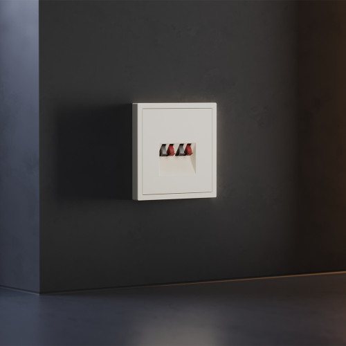 Лицевая панель для розетки акустической 4-местной, Хлопок, S70 Voltum VLS001513