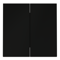 Клавиши для выключателя 2-кл, Черный матовый, S70 Voltum VLS000308