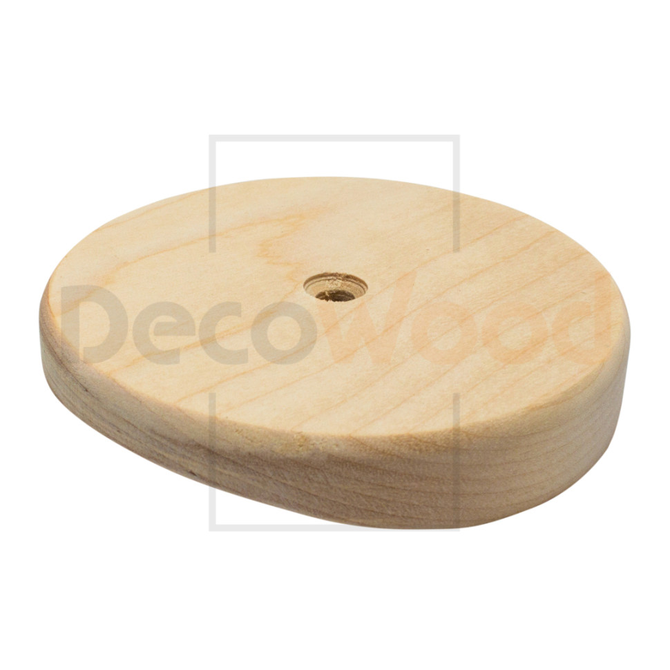 Накладка под расп. коробку деревянная D110 мм на бревно D300 мм, береза без тонировки, DecoWood НРК300-Д110