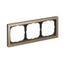 Рамка 3 местная, металл, Латунь, ArtGallery SE GAL312203