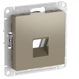 Лицевая панель для розетки компьютерной RJ45 Keystone, Шампань, AtlasDesign SE ATN000584