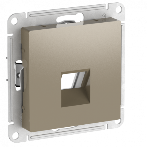 Лицевая панель для розетки компьютерной RJ45 Keystone, Шампань, AtlasDesign SE ATN000584