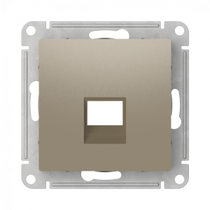 Лицевая панель для розетки компьютерной RJ45 Keystone, Шампань, AtlasDesign SE ATN000584