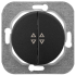 Выключатель кнопочный 2 кл. проходной, Графит, серия Прованс, Bylectrica С(6+6) 10-3363