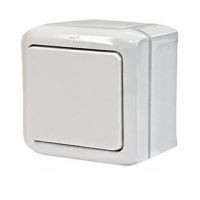 Выключатель 1 клав. герметичный IP44, белый, Quteo Legrand 782300