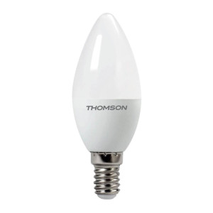 Лампа светодиодная диммируемая Thomson E14 6W 4000K свеча матовая TH-B2152