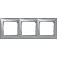 Рамка 3 местная, алюминий модерн, Valena Classic Legrand 770343