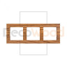 Рамка 3 местная деревянная под электрику JUNG/ABB Basic, Ясень в масле, DecoWood РЮАМ3-ЯМ