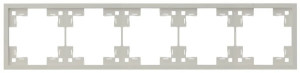 Рамка 5 местная, Лен, Standart Rikett 35850 LN