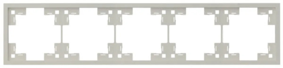 Рамка 5 местная, Лен, Standart Rikett 35850 LN