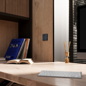 Выключатель для жалюзи, Графит, S70 Voltum VLS020707