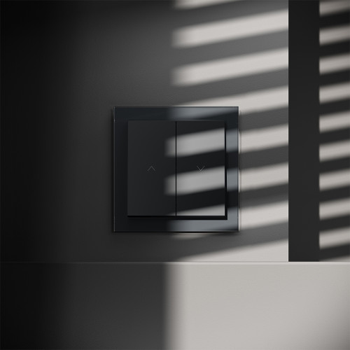 Выключатель для жалюзи, Графит, S70 Voltum VLS020707