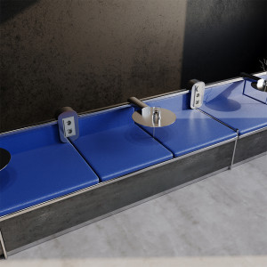 Розетка c З/К, шторками и USB зарядкой A+A, Сталь, S70 Voltum VLS040405