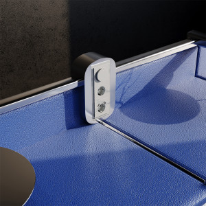 Розетка c З/К, шторками и USB зарядкой A+A, Сталь, S70 Voltum VLS040405