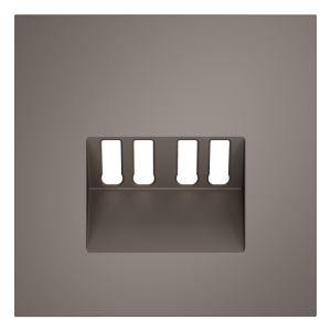 Лицевая панель для розетки акустической 4-местной, Капучино, S70 Voltum VLS001514