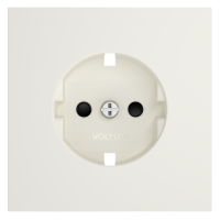 Лицевая панель для розетки с З/К и шторками, Хлопок, S70 Voltum VLS000713