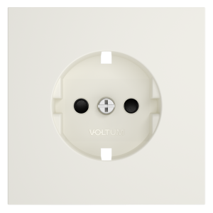 Лицевая панель для розетки с З/К и шторками, Хлопок, S70 Voltum VLS000713