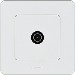 Розетка телевизионная TV, белый, INSPIRIA Legrand 673850