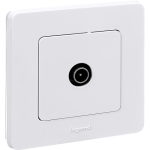 Розетка телевизионная TV, белый, INSPIRIA Legrand 673850