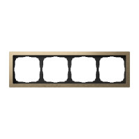 Рамка 4 местная, металл, Латунь, ArtGallery SE GAL312204