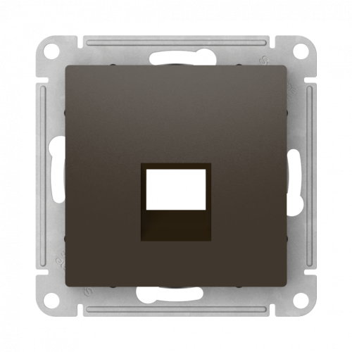 Лицевая панель для розетки компьютерной RJ45 Keystone, Мокко, AtlasDesign SE ATN000684