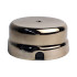 Распаячная коробка керамика D90х43 мм, цв. темное серебро, EDISEL  RKG90-KM08