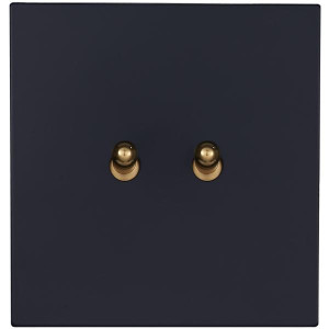 Выключатель тумблерный 2 кл. (внутренний монт.), Черный, Bilbao Salvador SJAN13A1A2