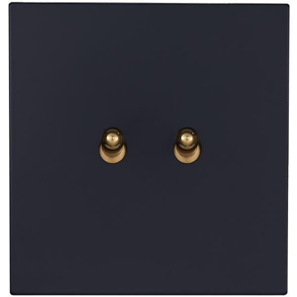 Выключатель тумблерный 2 кл. (внутренний монт.), Черный, Bilbao Salvador SJAN13A1A2