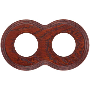 Рамка 2 местная деревянная (внутренний монт.), восьмерка, Вишня, Salvador С32ВШ