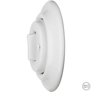 Выключатель кнопочный 1 кл. перекрестный, белый глянцевый, Katy Paty ALGSl7