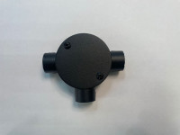 Тройник соединительный D20 мм., черный муар, Petrucci ABSB320MR