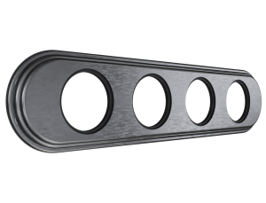 Рамка 4 местная деревянная (внутренний монт.), овал, Венге, Лахта ТМ МезонинЪ GE70844-36