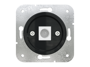 Розетка телевизионная TV (внутренний монт.), Антрацит, Лахта ТМ МезонинЪ GE35321-58