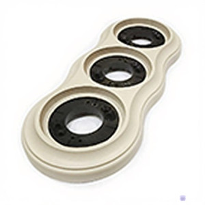 Рамка 3 местная деревянная D98 на бревно, Слоновая кость, Lindas 25769 Рамка 3 местная деревянная D98 на бревно, Слоновая кость, Lindas 25769