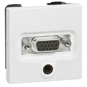 Розетка HD15+Jack, белый, Valena Classic Legrand 770082