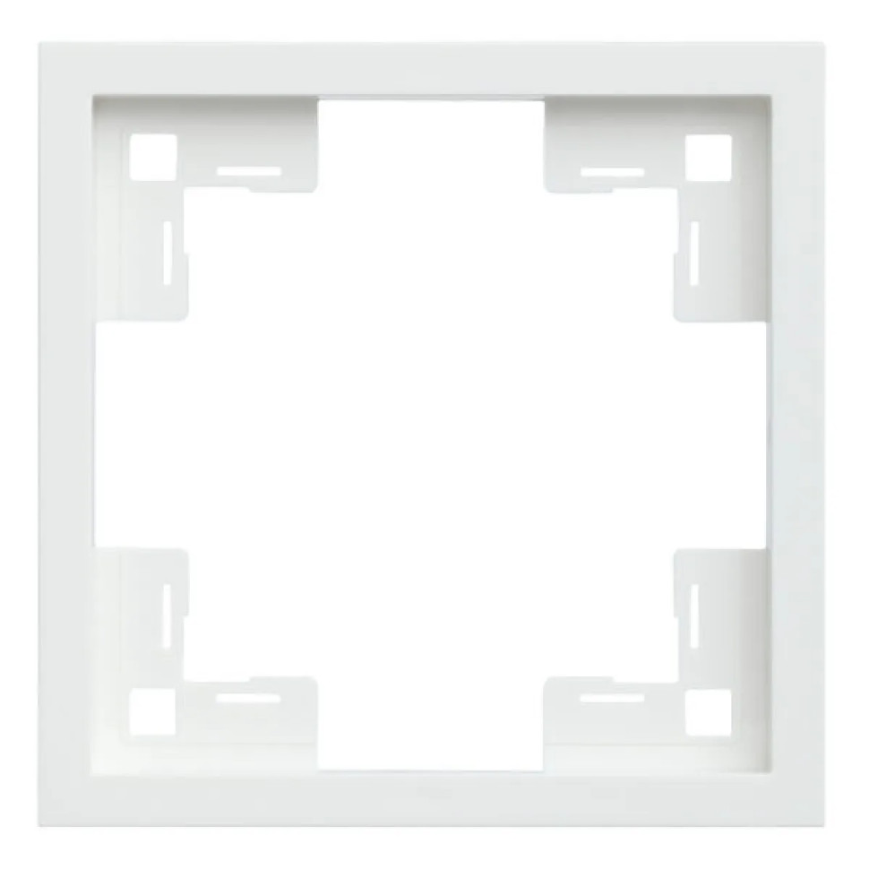 Рамка 1 местная, Белый сатин, Standart Rikett 35810 MW