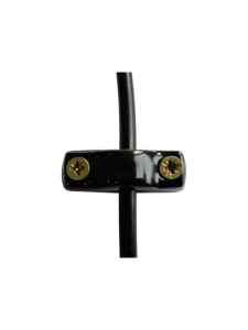 Универсальный керамический фиксатор (крепеж) для провода, Черный, Leanza ФКЧ