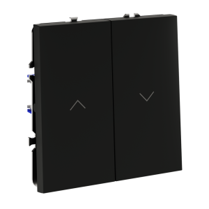 Выключатель для жалюзи, Черный матовый, S70 Voltum VLS020708
