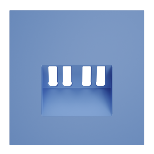 Лицевая панель для розетки акустической 4-местной, Деним, S70 Voltum VLS001515