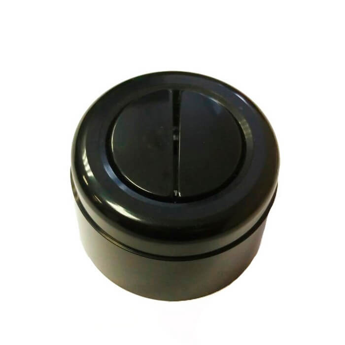 Выключатель пластиковый кнопочный 2 кл., цв. черный, Interior Electric С-2013