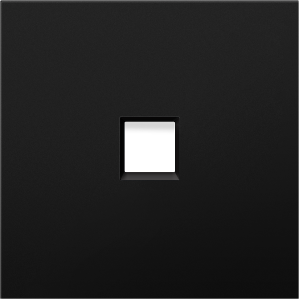 Лицевая панель для розетки компьютерной RJ45 Cat.6, Матовый карбон, Donel  DA DA83930