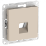 Лицевая панель для розетки компьютерной RJ45 Keystone, Песочный, AtlasDesign SE ATN001284