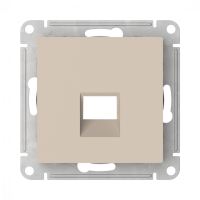 Лицевая панель для розетки компьютерной RJ45 Keystone, Песочный, AtlasDesign SE ATN001284