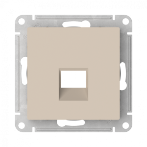 Лицевая панель для розетки компьютерной RJ45 Keystone, Песочный, AtlasDesign SE ATN001284