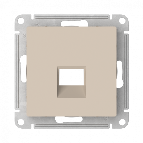 Лицевая панель для розетки компьютерной RJ45 Keystone, Песочный, AtlasDesign SE ATN001284